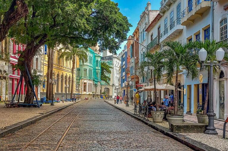 Recife cityscape and coastline